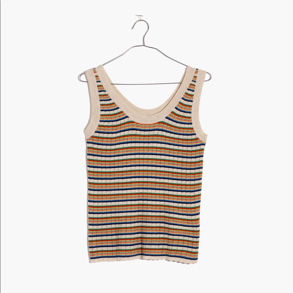 MADEWELL Striped Chapman Sweater Tank